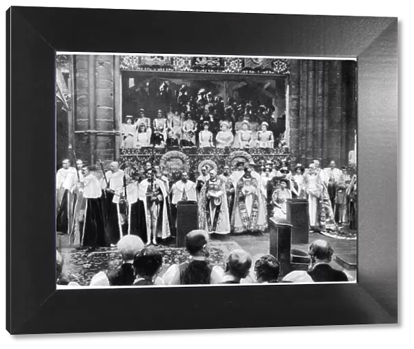 Coronation ceremony of George V, Westminster Abbey, London, 22 June, 1911. Artist: John Benjamin Stone