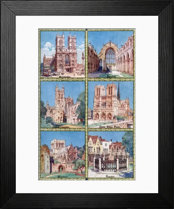 Framed Print : Venues of coronations at various periods before and since Edward the Confessor, 1937. Artist: Henry Charles Brewer Framed Print : Venues of coronations at various periods before and since Edward the Confessor, 1937. Artist: Henry Charles Brewer