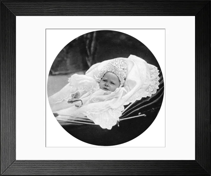 Framed Print : Prince Albert Windsor at age one, c1896 Framed Print : Prince Albert Windsor at age one, c1896