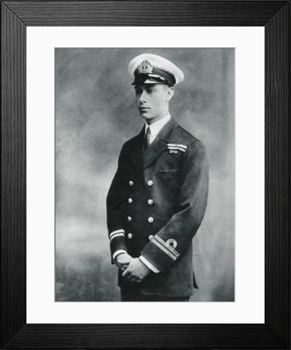 Framed Print : Prince Albert in the uniform of a lieutenant in the Royal Navy, 1918 Framed Print : Prince Albert in the uniform of a lieutenant in the Royal Navy, 1918