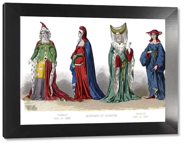 French costume: Charles V, Charles VI, (1882)