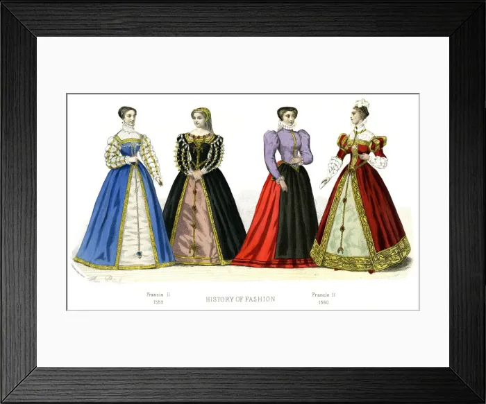 Framed Print : French costume: Francis II, (1882) Framed Print : French costume: Francis II, (1882)