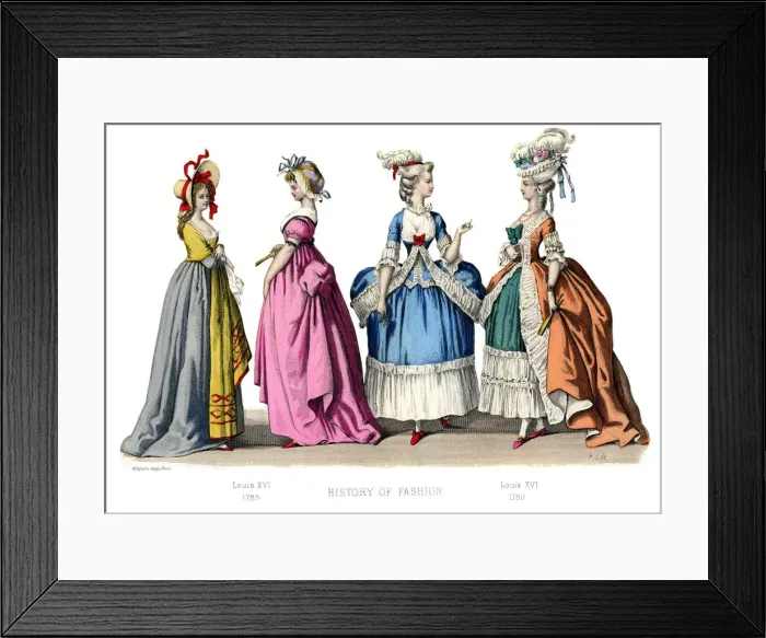 Framed Print : French costume: Louis XVI, (1882) Framed Print : French costume: Louis XVI, (1882)