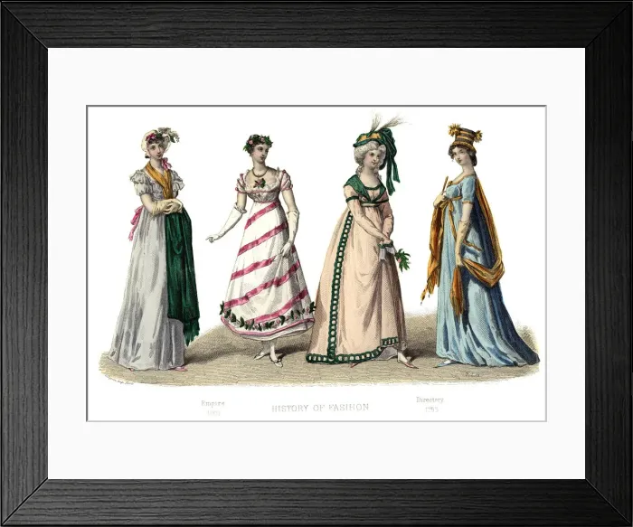 Framed Print : French costume: Empire, (1882) Framed Print : French costume: Empire, (1882)