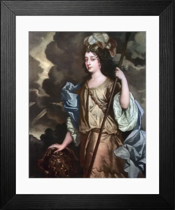 Framed Print : Barbara Villiers, Duchess of Cleveland, Countess of Castlemaine, c1660s. Artist: Peter Lely Framed Print : Barbara Villiers, Duchess of Cleveland, Countess of Castlemaine, c1660s. Artist: Peter Lely