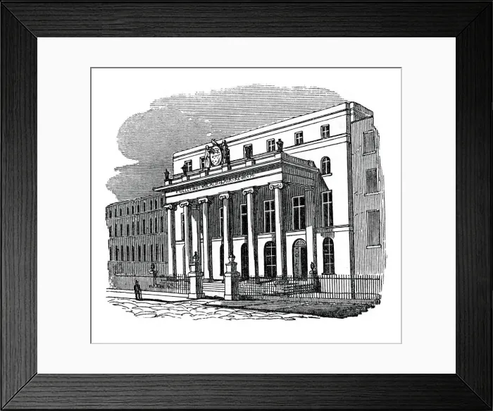 Framed Print : Royal College of Surgeons of England, Lincolns Inn Fields, London, 1834. Artist: Jackson Framed Print : Royal College of Surgeons of England, Lincolns Inn Fields, London, 1834. Artist: Jackson
