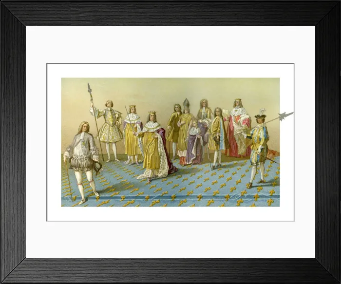 Framed Print : The Grand Dignitaries Of The Coronation, (1885). Artist: Charpentier Framed Print : The Grand Dignitaries Of The Coronation, (1885). Artist: Charpentier