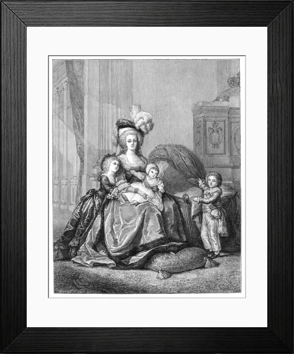 Framed Print : Marie Antoinette And Her Children, c1787, (1885) Framed Print : Marie Antoinette And Her Children, c1787, (1885)