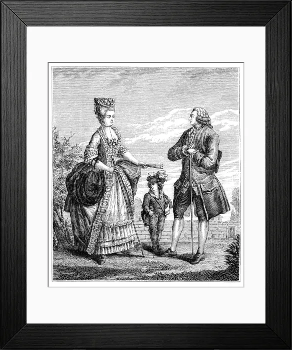 Framed Print : Middle Class Family, (1885). Artist: Dupin Framed Print : Middle Class Family, (1885). Artist: Dupin