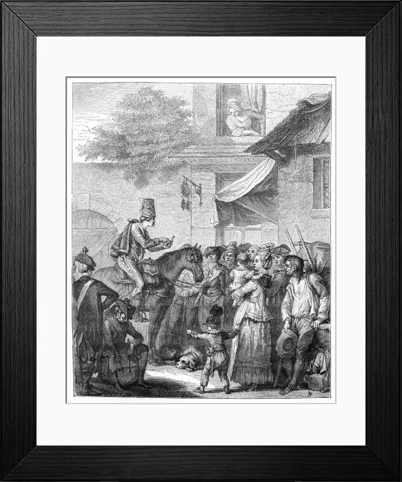 Framed Print : The German Charlatan, (1885). Artist: Jean Duplessis-Bertaux Framed Print : The German Charlatan, (1885). Artist: Jean Duplessis-Bertaux