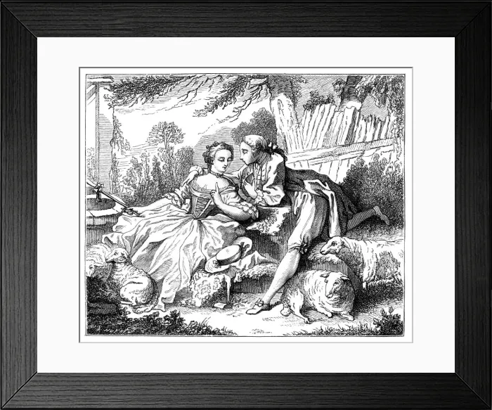 Framed Print : A Shepherdess, (1885) Framed Print : A Shepherdess, (1885)