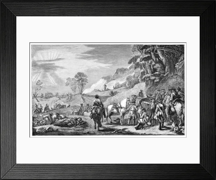 Framed Print : Halt Of Cavalry, (1885). Artist: Parrocel Framed Print : Halt Of Cavalry, (1885). Artist: Parrocel