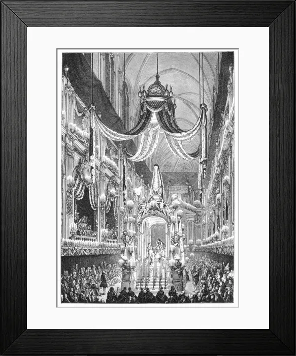 Framed Print : Funeral At Notre Dame, Paris, 1746, (1885). Artist: Charles Nicolas Cochin Framed Print : Funeral At Notre Dame, Paris, 1746, (1885). Artist: Charles Nicolas Cochin