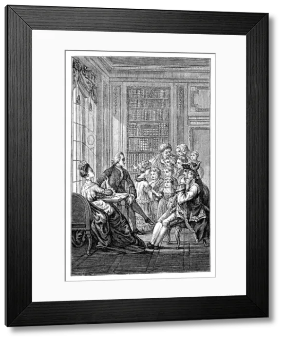 Framed Print : The Family And The Judge, (1885) Framed Print : The Family And The Judge, (1885)