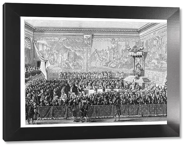 Parliament Meeting, Versailles 1776, (1885). Artist: Girardet