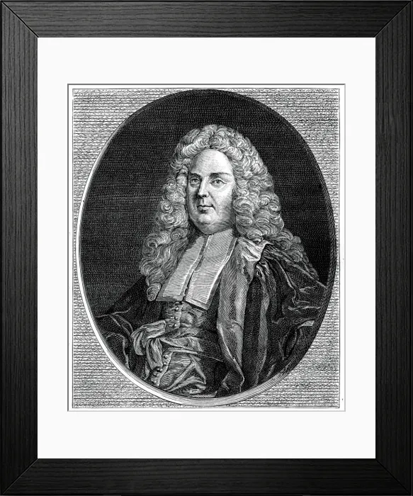 Framed Print : Baron de Laune, (1885). Artist: Louis Michel van Loo Framed Print : Baron de Laune, (1885). Artist: Louis Michel van Loo