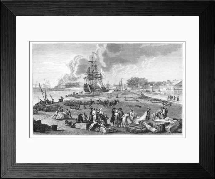 Framed Print : The Port Of Rochefort, (1885) Framed Print : The Port Of Rochefort, (1885)