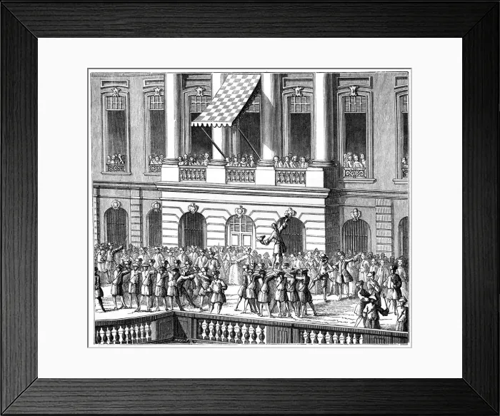 Framed Print : Louis XV in Strasbourg, 1744, (1885) Framed Print : Louis XV in Strasbourg, 1744, (1885)