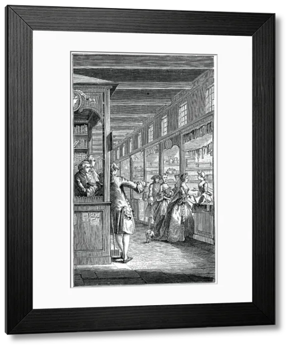 Framed Print : The Palace Galleries, (1885). Artist: Hubert Francois Gravelot Framed Print : The Palace Galleries, (1885). Artist: Hubert Francois Gravelot