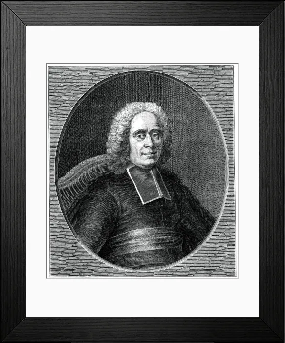 Framed Print : Portrait of Coypel, (1885). Artist: Jean Joseph Balechou Framed Print : Portrait of Coypel, (1885). Artist: Jean Joseph Balechou