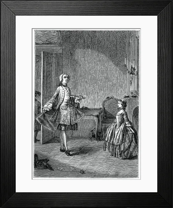 Framed Print : The Lecture, (1885). Artist: Cazot