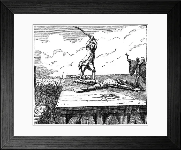 Framed Print : Prisoner Receives Torture, (1885) Framed Print : Prisoner Receives Torture, (1885)