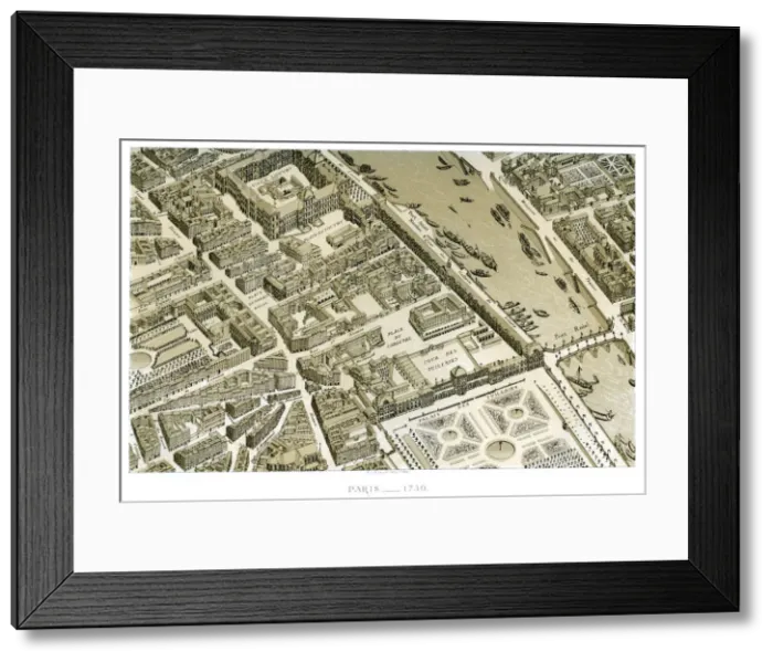 Framed Print : Paris, France, c1730