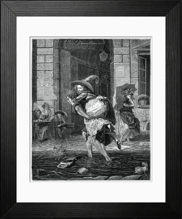 Framed Print : Passage Through The Storm, (1885). Artist: Garnier