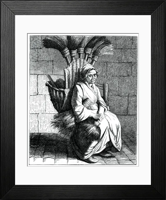 Framed Print : Brooms! Brooms!, 1737-1742. Artist: Bouchardon Framed Print : Brooms! Brooms!, 1737-1742. Artist: Bouchardon