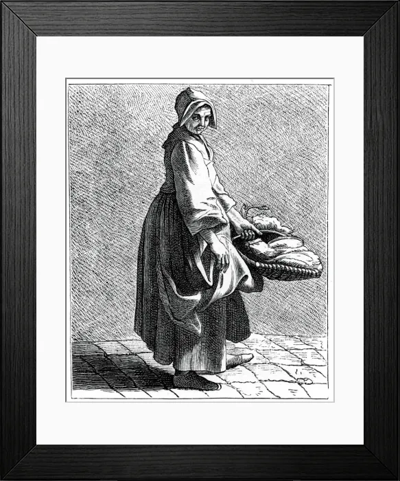 Framed Print : Fresh Salad!, 1737-1742. Artist: Bouchardon Framed Print : Fresh Salad!, 1737-1742. Artist: Bouchardon