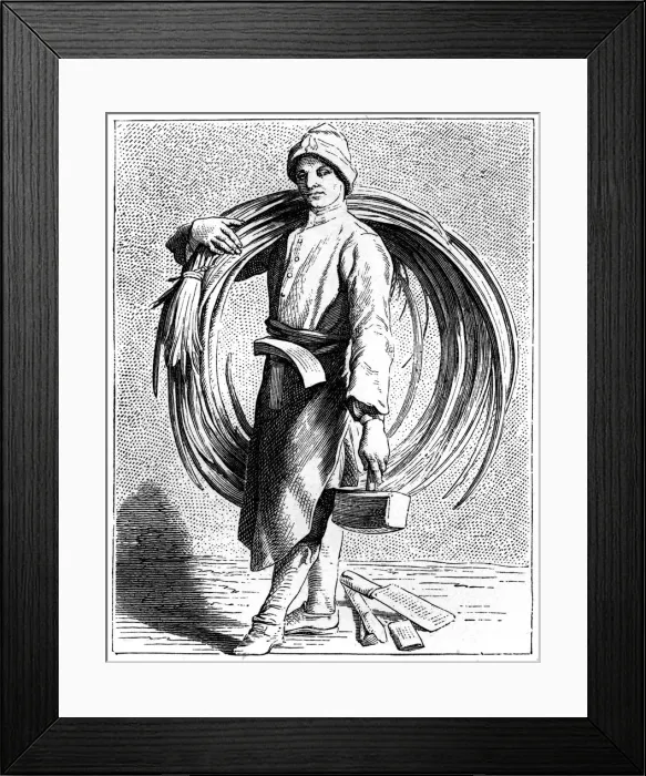 Framed Print : A Cooper, 1737-1742. Artist: Bouchardon Framed Print : A Cooper, 1737-1742. Artist: Bouchardon