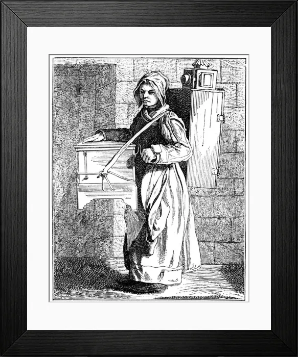 Framed Print : The Organ Player, 1737-1742. Artist: Bouchardon Framed Print : The Organ Player, 1737-1742. Artist: Bouchardon