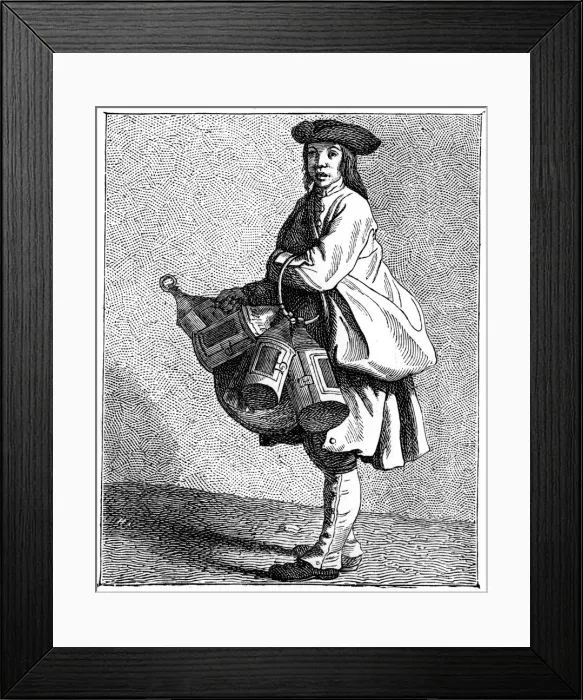 Framed Print : A Lantern Merchant, 1737-1742. Artist: Bouchardon Framed Print : A Lantern Merchant, 1737-1742. Artist: Bouchardon