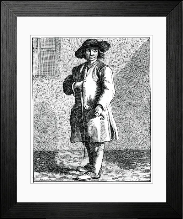 Framed Print : A Chimney Sweep, 1737-1742. Artist: Bouchardon Framed Print : A Chimney Sweep, 1737-1742. Artist: Bouchardon
