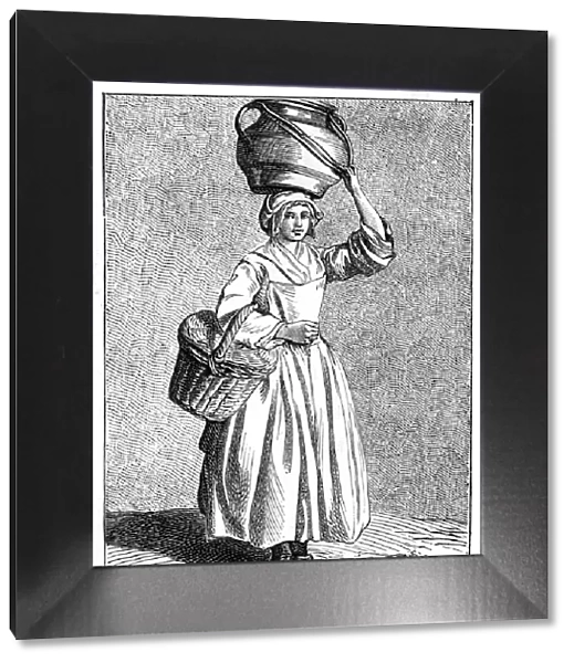 A Milkmaid, 1737-1742. Artist: Bouchardon