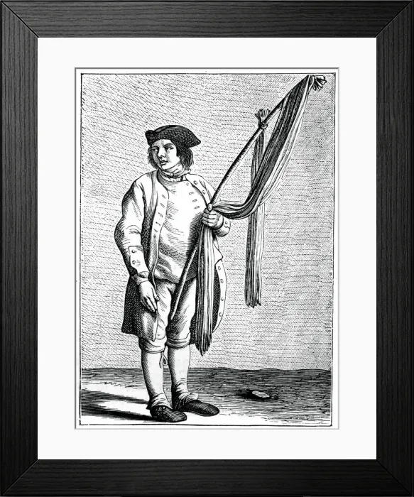 Framed Print : My fine boot laces!, 1737-1742. Artist: Bouchardon Framed Print : My fine boot laces!, 1737-1742. Artist: Bouchardon