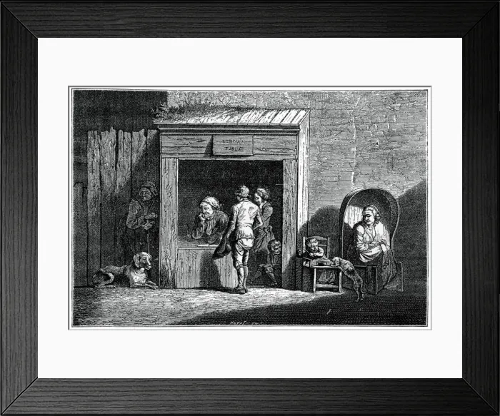 Framed Print : Scribe, (1885). Artist: Boissieu Framed Print : Scribe, (1885). Artist: Boissieu