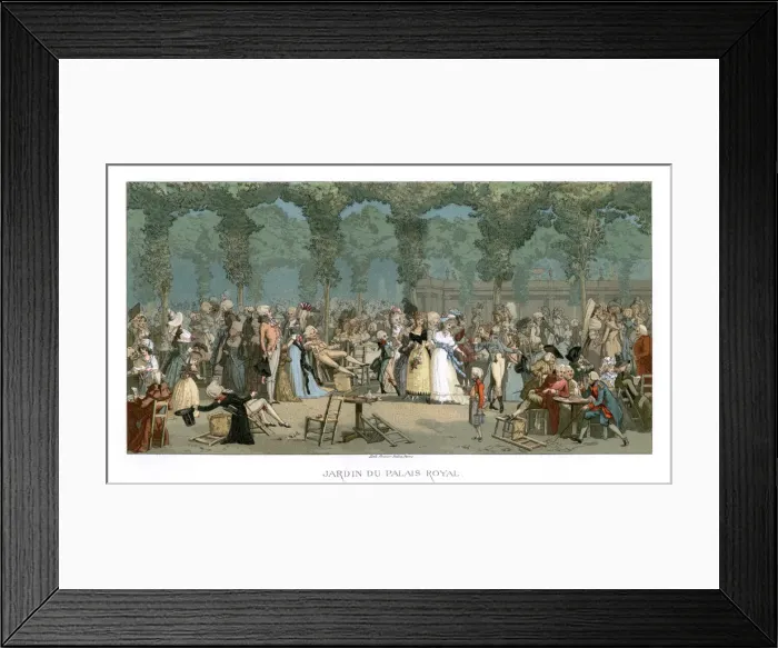 Framed Print : The Royal Palace Garden, (1885). Artist: Urrabieta Framed Print : The Royal Palace Garden, (1885). Artist: Urrabieta