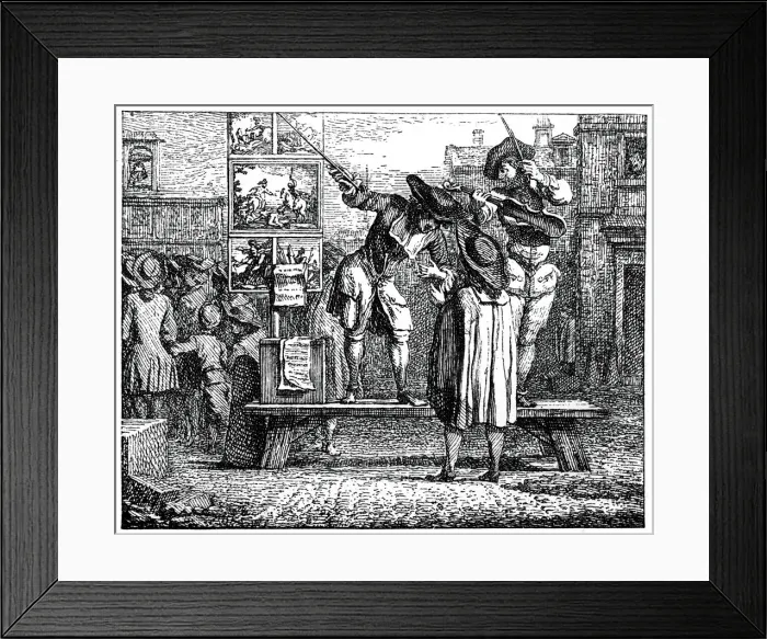 Framed Print : Fair Parade, (1885). Artist: Gillot Framed Print : Fair Parade, (1885). Artist: Gillot