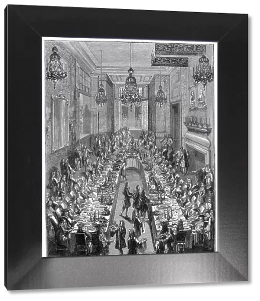 Feast At The Spanish Embassy, Paris, 1707, (1885). Artist: Scottin