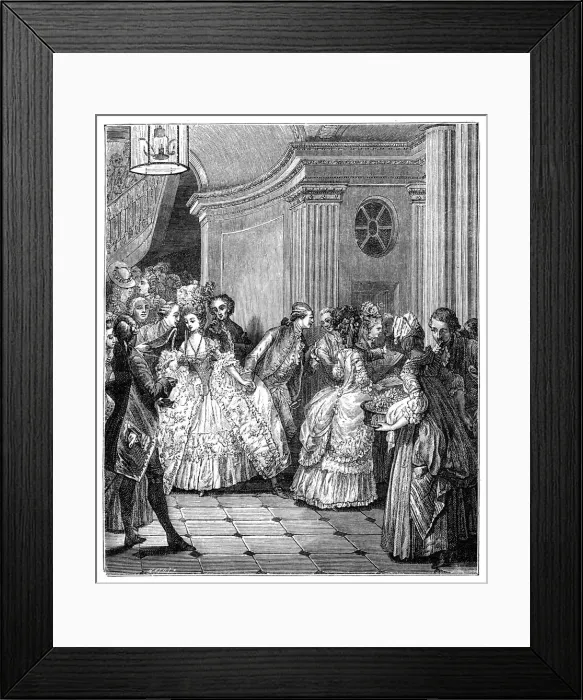 Framed Print : Leaving The Opera, (1885). Artist: Moreau Framed Print : Leaving The Opera, (1885). Artist: Moreau