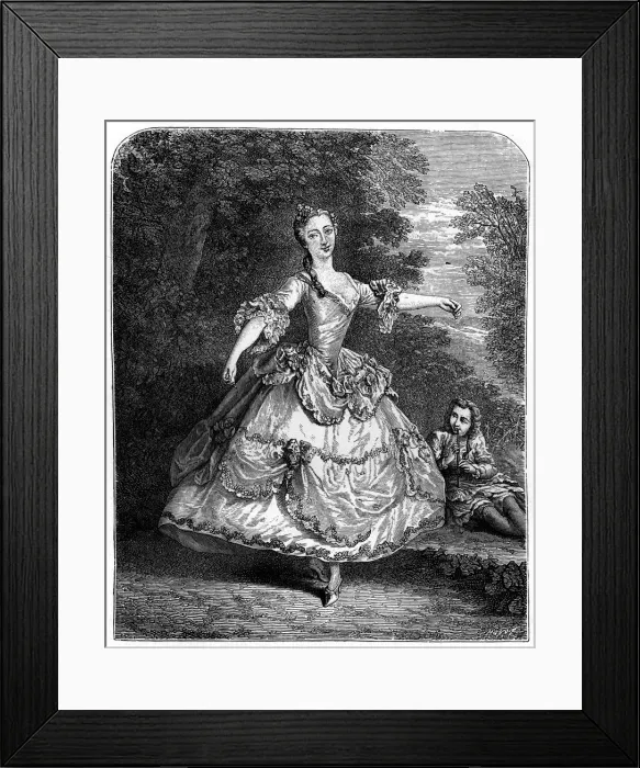 Framed Print : French Actress, (1885). Artist: Lancret Framed Print : French Actress, (1885). Artist: Lancret