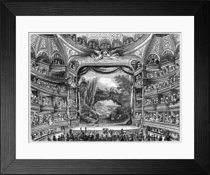Framed Print : A Variety Of Amusements, French Theatre, 1789, (1885) Framed Print : A Variety Of Amusements, French Theatre, 1789, (1885)
