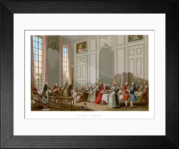 Framed Print : Le the a L Anglaise, (1885). Artist: Picard