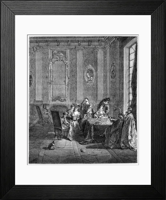 Framed Print : The Winter, (1885). Artist: Lancret Framed Print : The Winter, (1885). Artist: Lancret