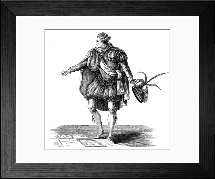 Framed Print : Henry IV Costume, (1885) Framed Print : Henry IV Costume, (1885)