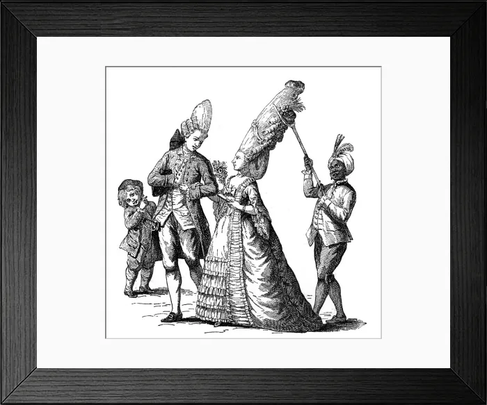 Framed Print : French Costume, (1885) Framed Print : French Costume, (1885)