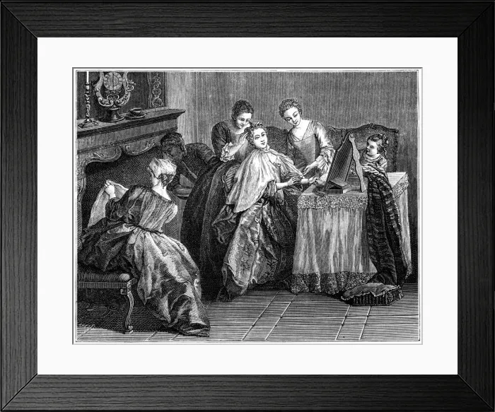 Framed Print : Woman at her toilette, (1885) Framed Print : Woman at her toilette, (1885)