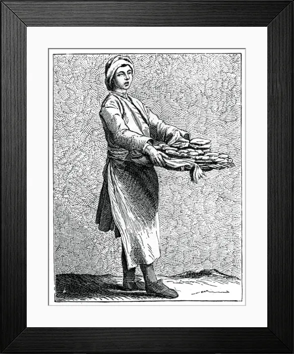 Framed Print : All Hot! All Hot!, 1737-1742. Artist: Bouchardon Framed Print : All Hot! All Hot!, 1737-1742. Artist: Bouchardon