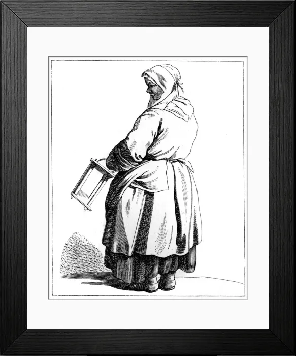 Framed Print : A Higgler, 1737-1742. Artist: Bouchardon Framed Print : A Higgler, 1737-1742. Artist: Bouchardon